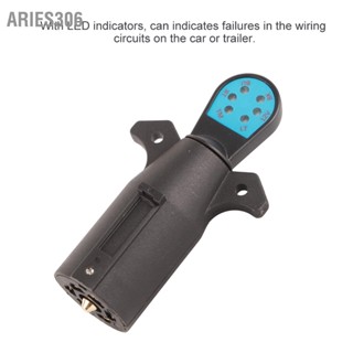 Aries306 12V 7Pin Towing Light Wiring Cable Circuit Plug Socket Tester สำหรับรถพ่วงอัตโนมัติ