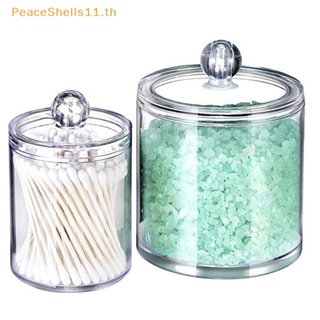 Peaceshells กระปุกอะคริลิคใส สําหรับใส่สําลี เครื่องสําอาง