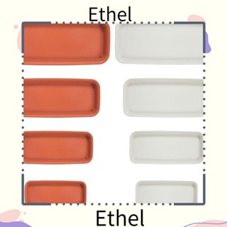 Ethel1 ถาดพลาสติก ทรงสี่เหลี่ยมผืนผ้า ทนทาน สําหรับใส่ซอสพืช 1 ชิ้น