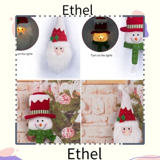 Ethel1 ตุ๊กตาคริสต์มาสน่ารัก ผ้ากํามะหยี่ขนนิ่ม สําหรับตกแต่งบ้าน ปาร์ตี้