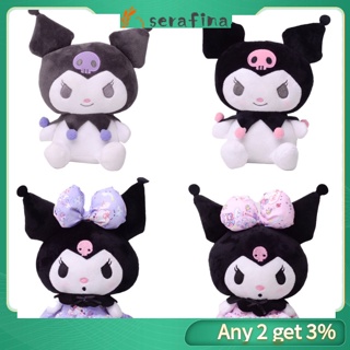 ตุ๊กตายัดนุ่น แบบนิ่ม รูปการ์ตูนอนิเมะ Sanrio Kuromi ของเล่นสําหรับแฟนคลับ เก็บสะสม