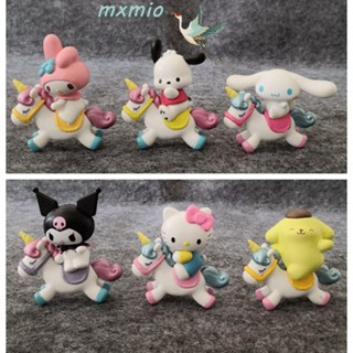 โมเดลฟิกเกอร์ PVC รูปยูนิคอร์น KT Cat My Melody Cinnamoroll ของเล่นสําหรับเด็ก