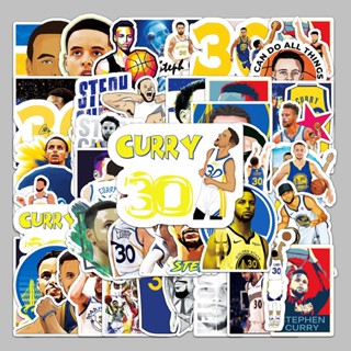 สติกเกอร์ ลายการ์ตูนกราฟฟิติ Curry Basketball Superstar สําหรับติดตกแต่งกระเป๋าเดินทาง สกูตเตอร์ คอมพิวเตอร์ แท็บเล็ต 50 แผ่น