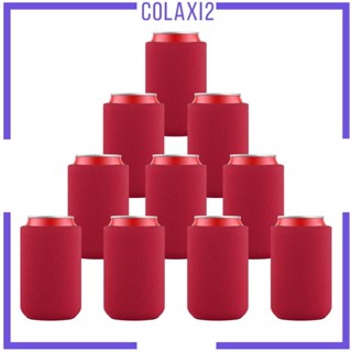 [Colaxi2] ปลอกกระป๋องเบียร์เปล่า ผ้านีโอพรีน แบบนิ่ม สําหรับงานแต่งงาน วันเกิด 10 ชิ้น