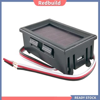 Redbuild|  เครื่องทดสอบแรงดันไฟฟ้า โวลต์มิเตอร์ แผงดิจิทัล LED DC 45V-30V ขนาดเล็ก 056 นิ้ว