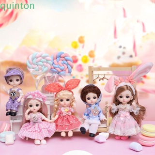 Quinton ตุ๊กตาเจ้าหญิง Bjd 3d 16 ซม. 1/12 ข้อต่อ 13 ข้อต่อ Diy ของเล่นสําหรับเด็ก