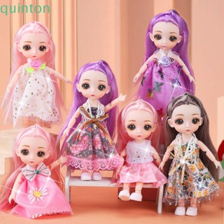 Quinton Molly ตุ๊กตาเด็กผู้หญิง มินิ สาวหวาน เจ้าหญิง BJD ตุ๊กตา พร้อมเสื้อผ้าและรองเท้า ข้อต่อ เด็ก เจ้าหญิง โมเดล ของเล่น ชุด