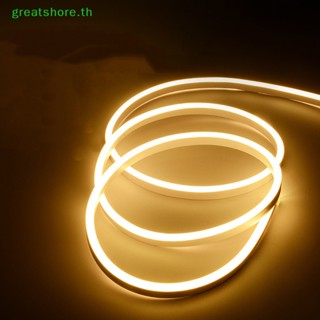 Greatshore สายไฟนีออน Led COB 220V AC สว่างมาก กันน้ํา พร้อมปลั๊ก 1 เมตร