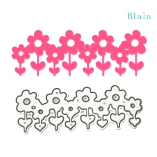 Blala แผ่นแม่แบบโลหะ ตัดลายนูน DIY สําหรับตกแต่งสมุด การ์ด งานหัตถกรรม