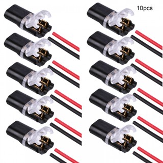 Plug-In Connector 10pcs ABS Double-wire Durable Versatile Convenient Waterproof