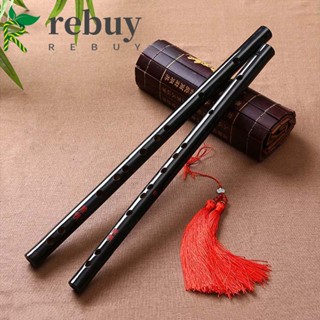 Rebuy ขลุ่ยไม้ไผ่ C D E F G Key N1N อุปกรณ์เสริมคอสเพลย์ Wei Wuxian Bamboo Chen Qing Flute Mo Dao Zu Shi สีดํา