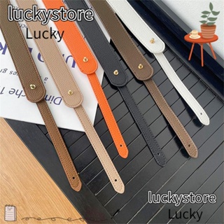 Lucky สายสะพายกระเป๋า หนัง PU สีพื้น ปรับได้ แบบเปลี่ยน แฟชั่นสําหรับผู้หญิง