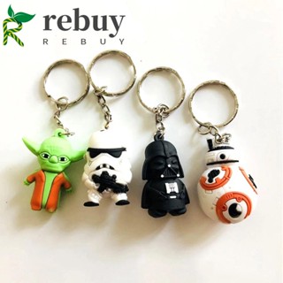 Rebuy พวงกุญแจฟิกเกอร์ PVC รูปการ์ตูน Star Wars ของเล่นสําหรับเด็ก