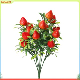 {Newcat} ผลไม้ปลอม เลม่อน ส้ม ไม่ซีดจาง สีเขียว สําหรับตกแต่งบ้าน