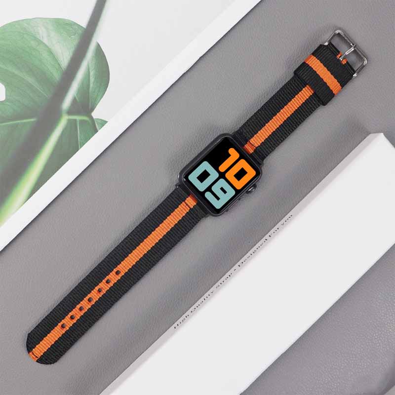 สายนาฬิกาข้อมือ ผ้าแคนวาส ไนล่อน ปรับได้ แบบเปลี่ยน สําหรับ Apple Watch 49 มม. 45 มม. 41 มม. 44 มม. 40 มม. 42 มม. 38 มม. iWatch Ultra Series 8 7 6 5 4 3 2 1 SE