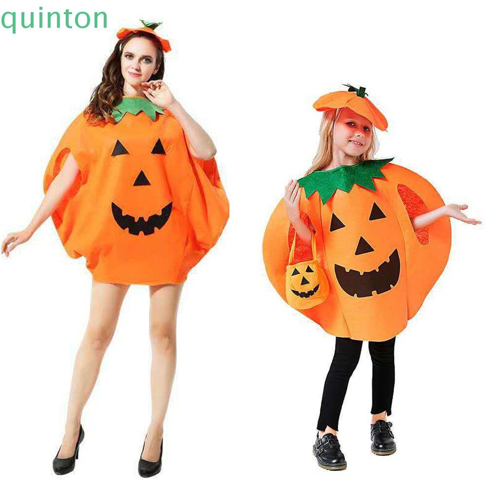 Quinton ชุดเครื่องแต่งกายฟักทอง พร้อมหมวก และกระเป๋า สําหรับเด็ก