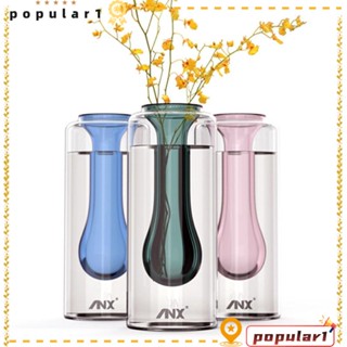 Popular แจกันแก้วใส สีชมพู สีเขียว สีฟ้า เป็นมิตรกับสิ่งแวดล้อม ปลอดสารพิษ ใช้ง่าย สําหรับตกแต่งห้องนั่งเล่น