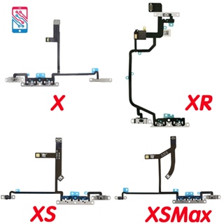 ปุ่มสวิตช์ควบคุมระดับเสียง สายเคเบิ้ลอ่อน แบบเปลี่ยน สําหรับ iPhone X XR XS XsMax