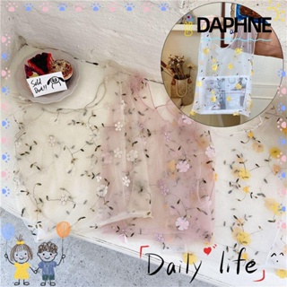 Daphne กระเป๋าถือ กระเป๋าช้อปปิ้ง ปักลายดอกไม้ เป็นมิตรกับสิ่งแวดล้อม