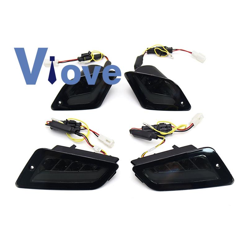 ไฟเลี้ยว ไฟกระพริบ LED กันน้ํา ติดด้านหน้า และด้านหลัง สําหรับ Vespa GTS300 GTS 300 GTS250 GTS150 GT