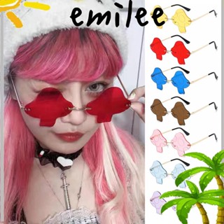 Emilee แว่นตากันแดด ไร้ขอบ ใส อินเทรนด์ ปาร์ตี้ สนุก สําหรับผู้หญิง