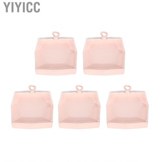 Yiyicc Puff Holder  Dustproof Portable Makeup Case 5pcs Safe Fashionable for Nail Tips Capsules