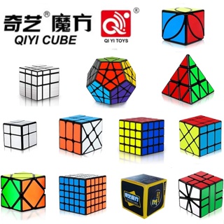 Qiyi ลูกบาศก์เมจิก 2x2 3x3 4x4 5x5 เมกะมินซ์ กระจกพีระมิด ความผันผวนของมุมล้อ สี่เหลี่ยม ปริศนา ของเล่นลูกบาศก์