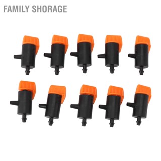 Family Shorage 10 Pcs Drippers ชลประทาน 0 ถึง 200L ปรับ Emitters หยด Micro Spray Water Flow Sprinkler หยดระบบรดน้ำชิ้นส่วน