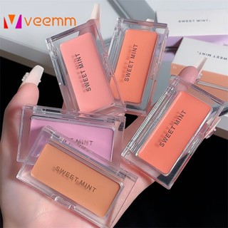 Sweet Mint Monochrome Blush Cream ช่วยเพิ่มสีผิว, ปรับแต่งหน้า, กันน้ำและกันเหงื่อ, เอฟเฟกต์แต่งหน้าติดทนนาน, หน้าธรรมดาปลอม veemm