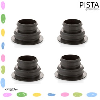 Pista 4 ชิ้น ท่อระบายน้ํา ซิลิโคน สีดํา ท่อซีล ปลั๊ก เครื่องมือทําความสะอาด ปลั๊กซีลห้องน้ํา