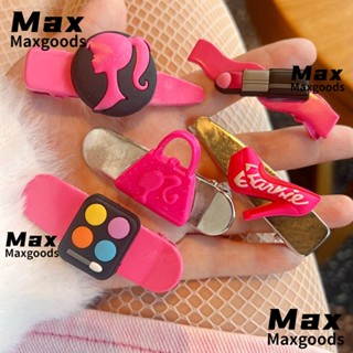 Maxg กิ๊บติดผม ประดับเลื่อม สีชมพู สําหรับตุ๊กตาบาร์บี้