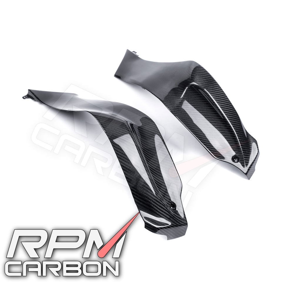 แฟริ่งข้างถัง คาร์บอน Kawasaki ZX-10R ZX10R ZX10 Carbon Fiber Tank Side Panels