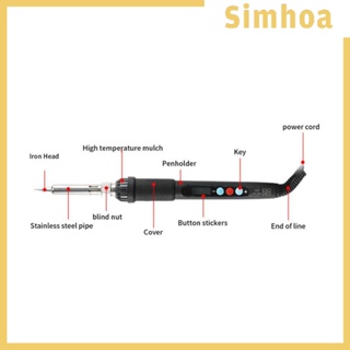 [SIMHOA] หัวแร้งเชื่อมบัดกรีไฟฟ้า 110V 60W แบบพกพา สําหรับซ่อมแซมเครื่องประดับ DIY