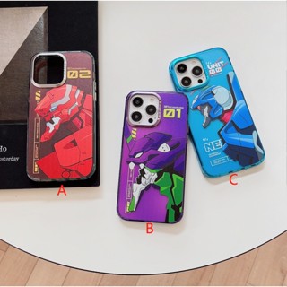 พร้อมส่ง เคสโทรศัพท์มือถือ ลาย Evangelion หลากสี สําหรับ iphone14 promax 14 14pro 14plus 13 12 11 EVA 13PROMAX