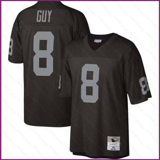 เสื้อกีฬาแขนสั้น ลายทีมชาติฟุตบอล Jay 1976 NFL Las Vegas Raiders Legacy Jersey Ray Guy พลัสไซซ์