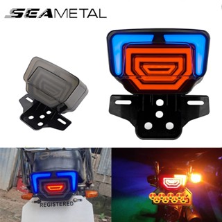 Seametal ไฟท้ายรถจักรยานยนต์ LED กันน้ํา 2 ชิ้น สําหรับ TMX125