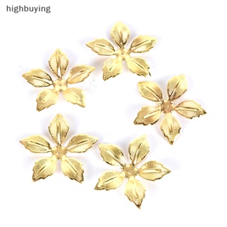 [highbuying] 50 ชิ้น / เซต วินเทจ โลหะ ดอกไม้ ลวดลาย หั่น Ch เครื่องประดับ DIY งานฝีมือ ค้นพบใหม่ พร้อมส่ง