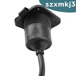 [Szxmkj3] ซ็อกเก็ตปลั๊กไฟ RV 125V 15A 18 นิ้ว ทนทาน สีดํา สําหรับรถพ่วง เรือ รถบรรทุก เรือยอร์ช