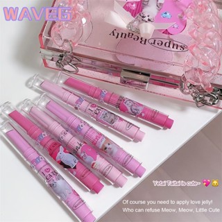 คลื่น Magic Casa Press ลิปสติกรูปหัวใจ Doodle Lip Mirror Water Light Dilute Lip Lines ให้ความชุ่มชื้น