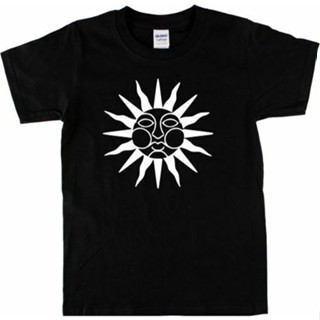  พิมพ์ลาย [COD]พร้อมส่ง เสื้อยืดแขนสั้น ผ้าฝ้าย 100% พิมพ์ลาย Wicker Sun Symbol Cult Retro Horror 1970S หลายสี แฟชั่น