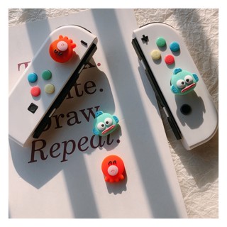 เคสจอยสติ๊ก ซิลิโคน ลายมอนสเตอร์ ปลาหมึกน่ารัก อุปกรณ์เสริม สําหรับ NS Switch Oled