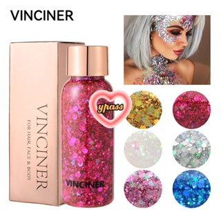 CYREAL CYREAL Vininer Glitter Face And Body Gel Sequins Glow Bottle Sequin Gel