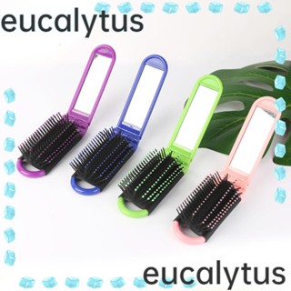 Eucalytus1 แปรงหวีผม พับได้ สําหรับเดินทาง 2 ชิ้น