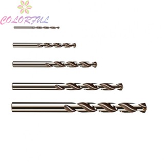 【COLORFUL】Drill Bit Heat Resistance Round Shank Stainless Steel 1-5mm 1/2/3/4/5mm