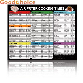 Essential Accessory for Perfect Air Fryer Results Magnetic Cheat Sheet &amp; Recipes