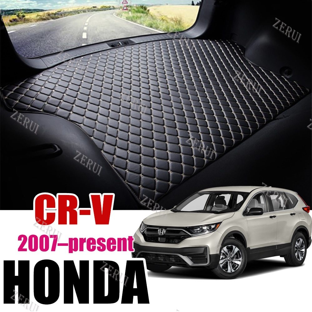 Zr สําหรับหนังรถ Trunk สําหรับ Honda CR-V 2007-2020 Trunk Boot Mat ถาด Cargo Slip ฝาครอบด้านหลัง Pad