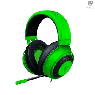 Razer Kraken ชุดหูฟังเล่นเกม พร้อมไมโครโฟนตัดเสียงรบกวน แบบเปลี่ยน สําหรับ PC Mac Xbox PS4 Nintendo Switch (สีเขียว)