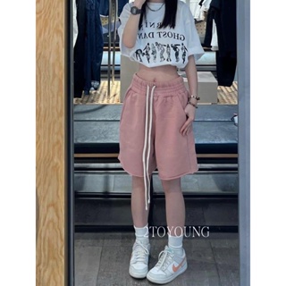 2TOYOUNG  กางเกงขายาว คาร์โก้ กางเกง เชือกอเมริกันคลาสิค Cargo pants 2023 NEW AG081013 Unique Stylish Chic สวย A90M06Q 36Z230909