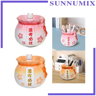 [Sunnimix] ที่วางปากกา เครื่องเขียน รูปปั้นแมว แบบตั้งโต๊ะ สําหรับโรงเรียน สํานักงาน วาดรูป ปากกา