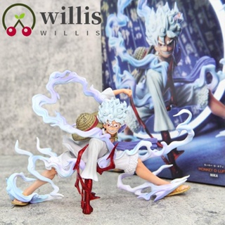 Willis โมเดลฟิกเกอร์ PVC รูปปั้นอนิเมะ Nika Luffy Gear 5th Nika Luffy Gear 5th 16 ซม. สําหรับตกแต่ง